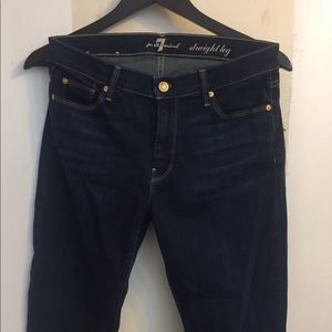 7 for all Mankind straight leg jeans sz 31 (fit like sz 8)